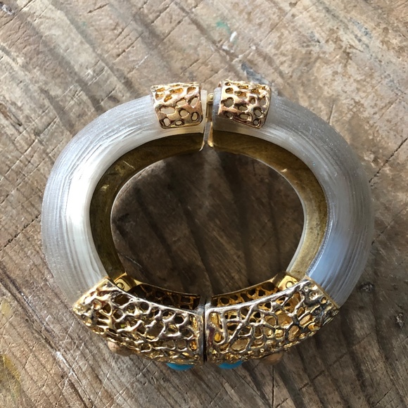 Alexis  Bittar's  Bracelet Ethnic,  Filigree and Stones - Picture 6 of 11